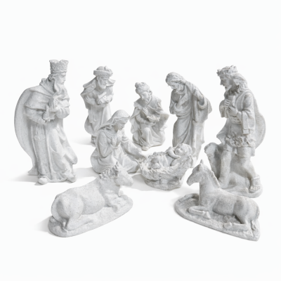 Božićne jaslice, detaljno izrađene