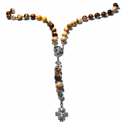 Velika krunica detalj raskrižja - Zemljani Jaspis