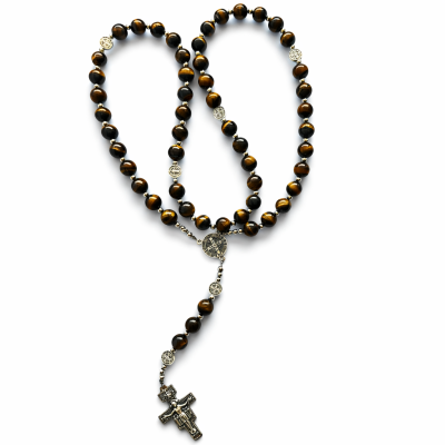 Krunica svetog Benedikta – Tigrovo oko 10 mm
