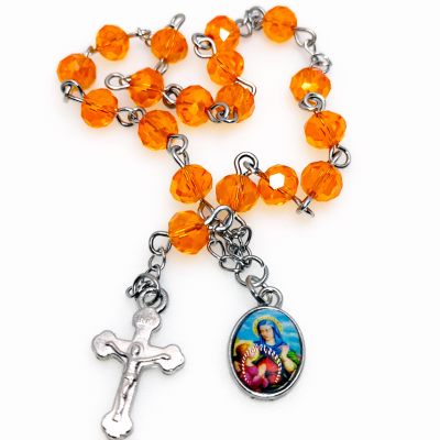 Krunica svete Ane - Češki kristal narančasta