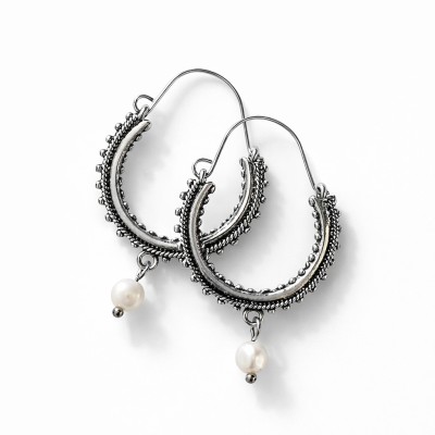 Konavoske naušnice "Riječni biser bijeli"