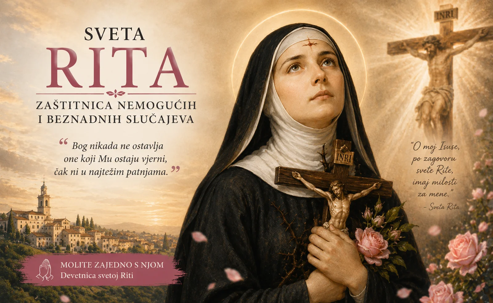 Sveta Rita – zaštitnica nemogućih i beznadnih slučajeva