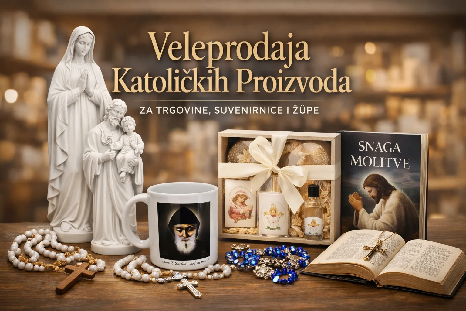 Veleprodaja katoličkih proizvoda za trgovine, suvenirnice, župe i web shopove