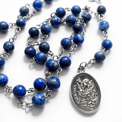 Krunica svetom Mihaelu arkanđelu – lapis lazuli