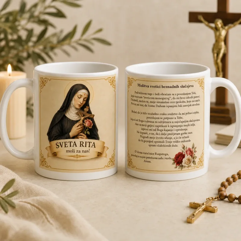 Šalica svete Rite s molitvom