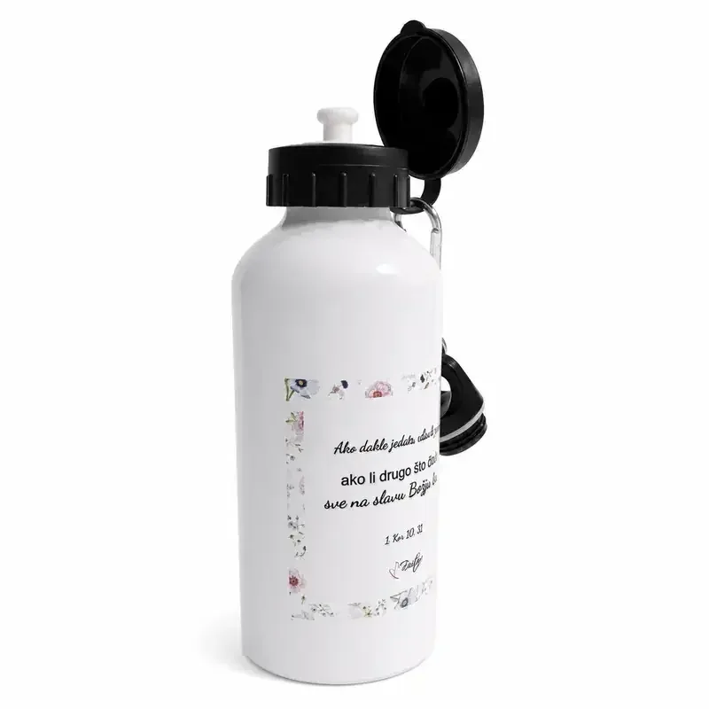 Metalna boca za vodu 600 ml – primjer personalizacije