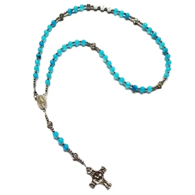 Personalizirana Gospina krunica – plavi ahat