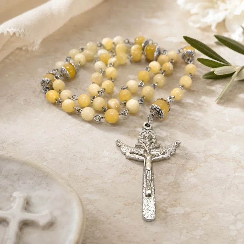 Gospina krunica – citrin, perle 6 i 8 mm