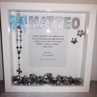 Personalizirani okvir s krunicom Djeteta Isusa