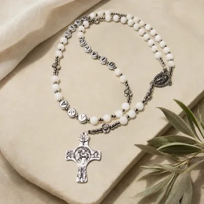 Personalizirana Gospina krunica – sedef