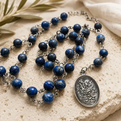 Krunica svetom Mihaelu arkanđelu – lapis lazuli