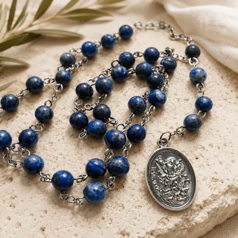 Krunica svetom Mihaelu arkanđelu – lapis lazuli