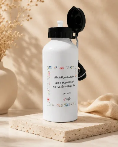 Personalizirana metalna boca za vodu – 600 ml
