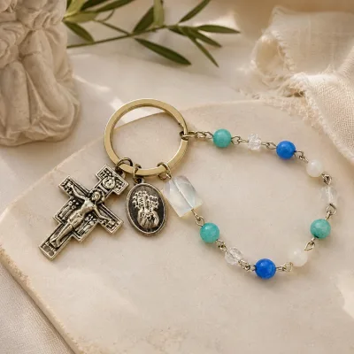 Privjesak „Precious” – plava desetica krunice