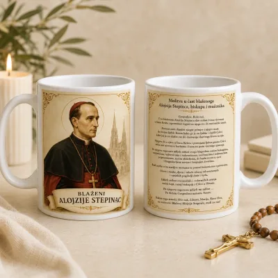 Šalica blaženog Alojzija Stepinca s molitvom